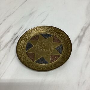 Vintage Elephant Brass Tray Ashtray Jewelry Trinket Figurine Collectible Gift *A